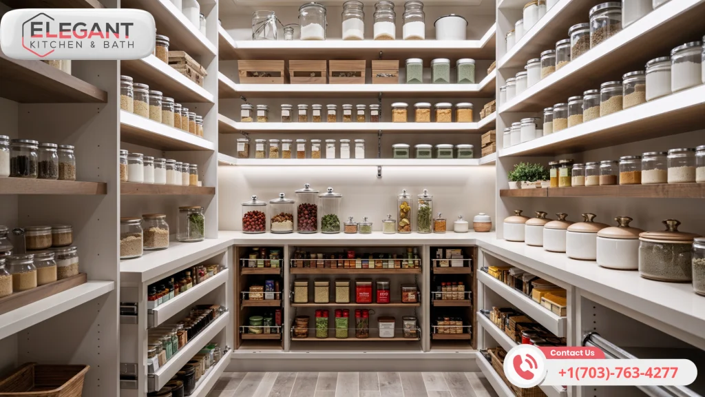 LED-lighting_-Hidden-drawers_-Divided-drawers_-Deep-drawers_-High-end-pantry-accessories_-Magic-corn